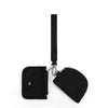 Compact Zippered Wristlet Wallet with Coin Pocket