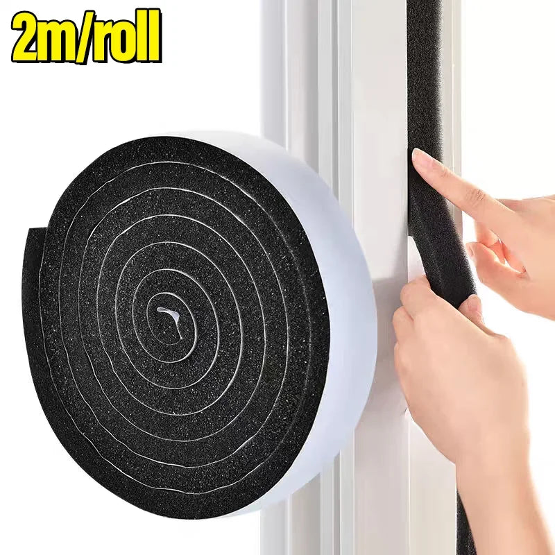 Self-Adhesive Foam Weather Stripping for Doors and Windows