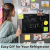 DIY refrigerator magnets featuring food items and smiley faces