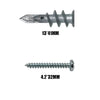 Zinc Alloy Drywall Anchors with Self-Tapping Screws