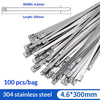 304 Stainless Steel Cable Tie Gun with 100 Metal Zip Ties