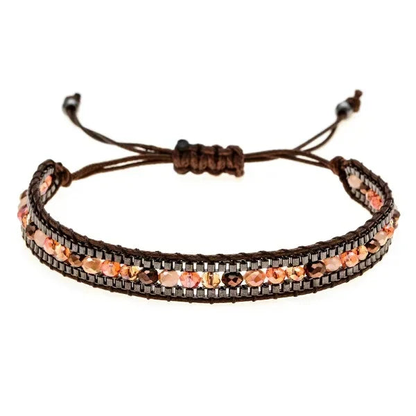 Bohemian Crystal Beaded Bracelet