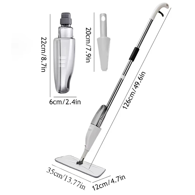 Spray Mop with Reusable Microfiber Pads
