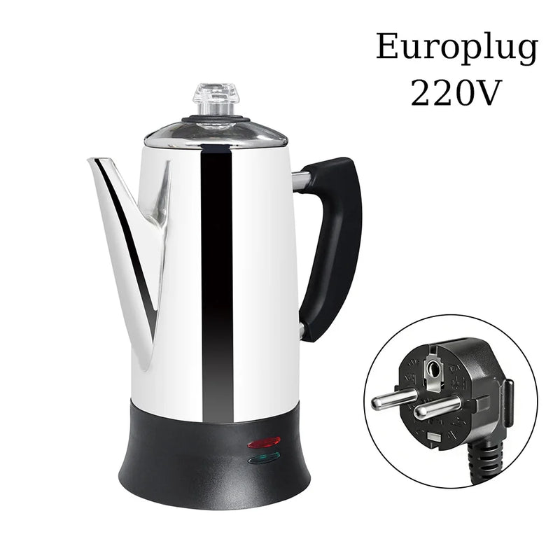 12-Cup Stainless Steel Electric Coffee Percolator