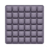 A grid of purple seat cushions for office, car, and travel use.
