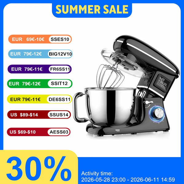 6.5L Commercial Stand Mixer with Smart Display