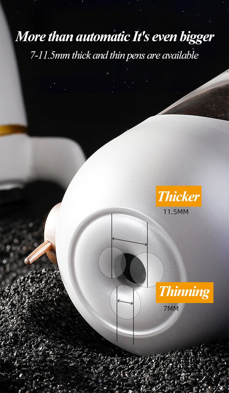 Astronaut Electric Pencil Sharpener with USB-C Charging