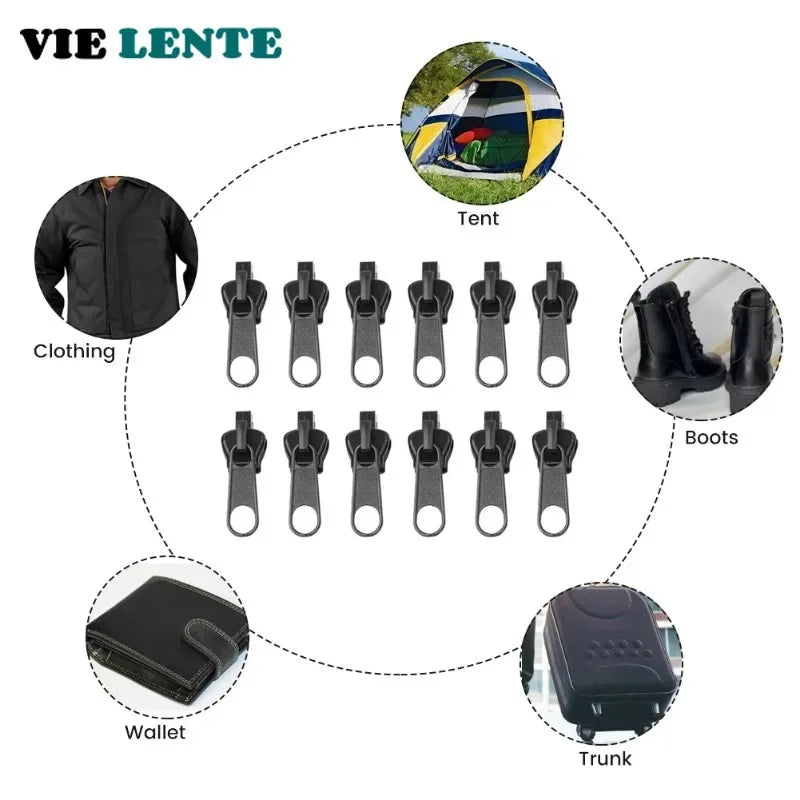 Kit de Reparación Universal para Cremalleras - 6 Piezas