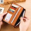 Men's Genuine Leather RFID Blocking Long Wallet with Card Holder