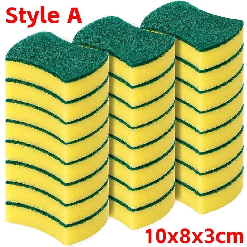 Microfiber Scrub Sponges for Kitchen Cleaning (5-Pack)