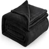Black Microfiber Fleece Blanket