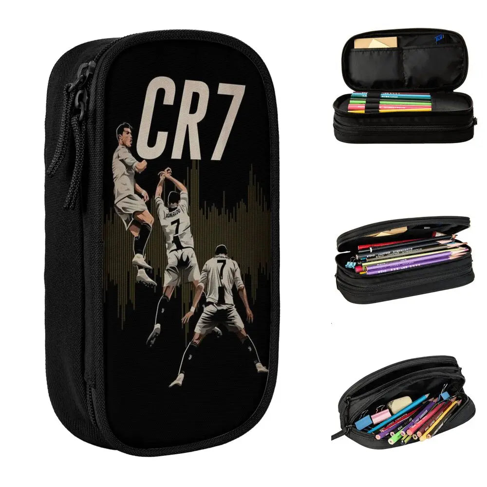 Soccer Star Pen Case – Large-Capacity Pencil Pouch