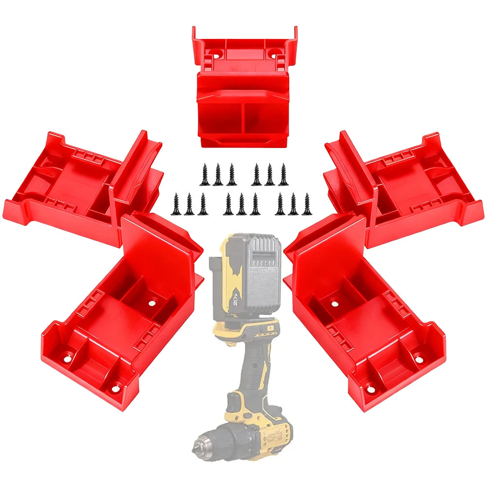Battery & Tool Holder for 18V/20V Power Tools (5-Pack)