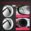 White upgraded waterproof HD glass blind spot mirror for car rearview