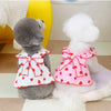 Strawberry Print Dog Dress