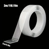 Roll of 3m/118.11in Nano Double-Sided Tape shown unwound against a black background.