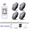 Rechargeable RGB LED Footwell Light with Remote