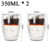 Mug en verre à double paroi isolant