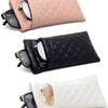 Double-Layer PU Leather Glasses Case with Soft Lining