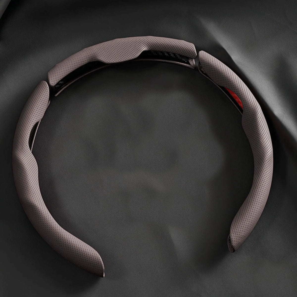 Perforated Leather Car Steering Wheel Cover
