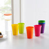 Reusable Rainbow Plastic Drink Set