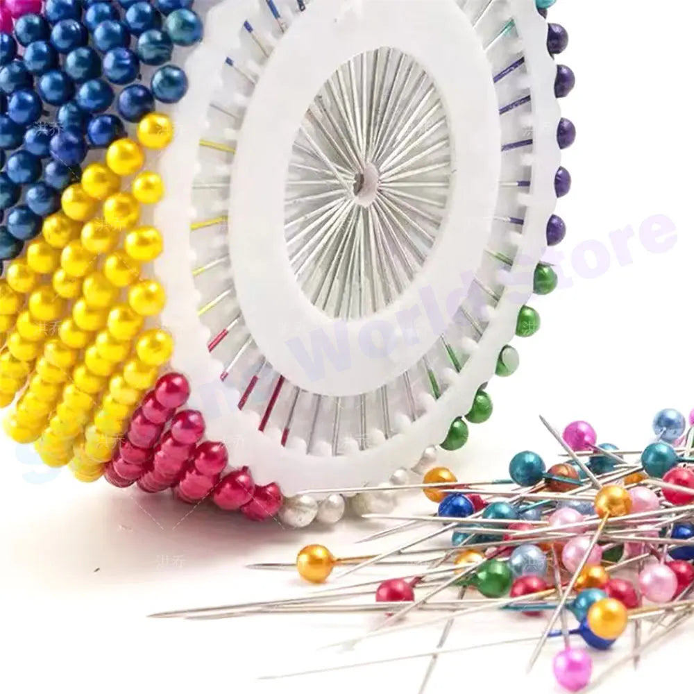 Steel Pearl Head Dressmaking Pins – 480 Count