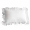 Ruffled Cotton Pillowcase with Elegant Ruffle Trim