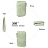 Embossed Zip Coin Purse with Key Ring and Card Slots