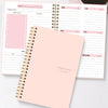 A5 Non-Dated Weekly Spiral Planner with Sticker Sheets