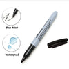 Fine Tip Permanent Markers, Waterproof Quick-Drying Black Ink (Set of 12)