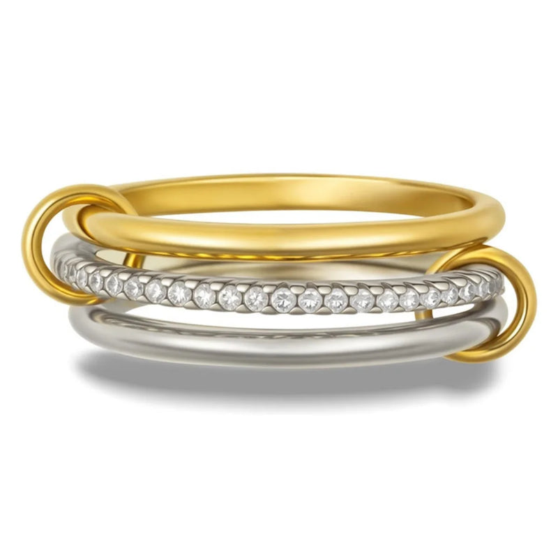 Stackable Cubic Zirconia Ring Set