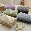 Lilac Checkered Fleece Throw Blanket – Soft & Cozy