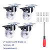 Ruedas Giratorias Resistentes (Set de 4)