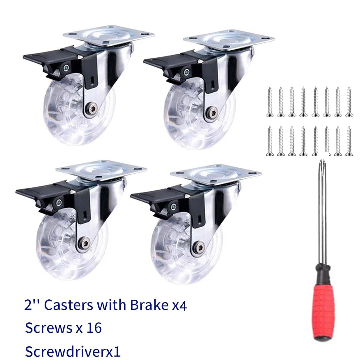 Ruedas Giratorias Resistentes (Set de 4)