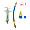 Car A/C Oil and Dye Injector with Low-Side Quick Coupler