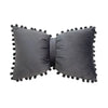 Velvet Bow Accent Pillow Cover