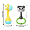 Cute Animal Baby Rattle with Soothing Sounds – Montessori Teether Toy for Newborns