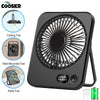 Portable Rechargeable Desk Fan with 5 Speed Settings