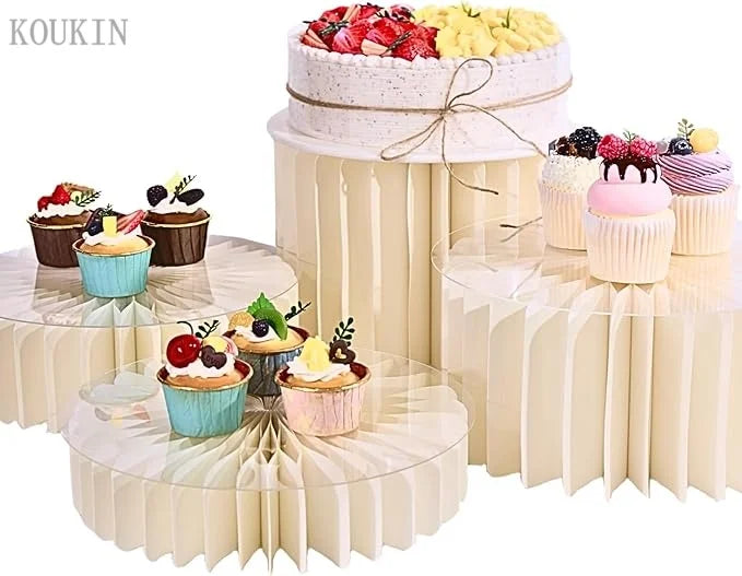 Round Cardboard Display Columns for Weddings and Parties
