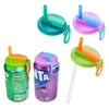 Silicone Soda Can Covers with Straws
