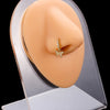 Surgical Steel Dangle Nose Stud with CZ Heart & Crown