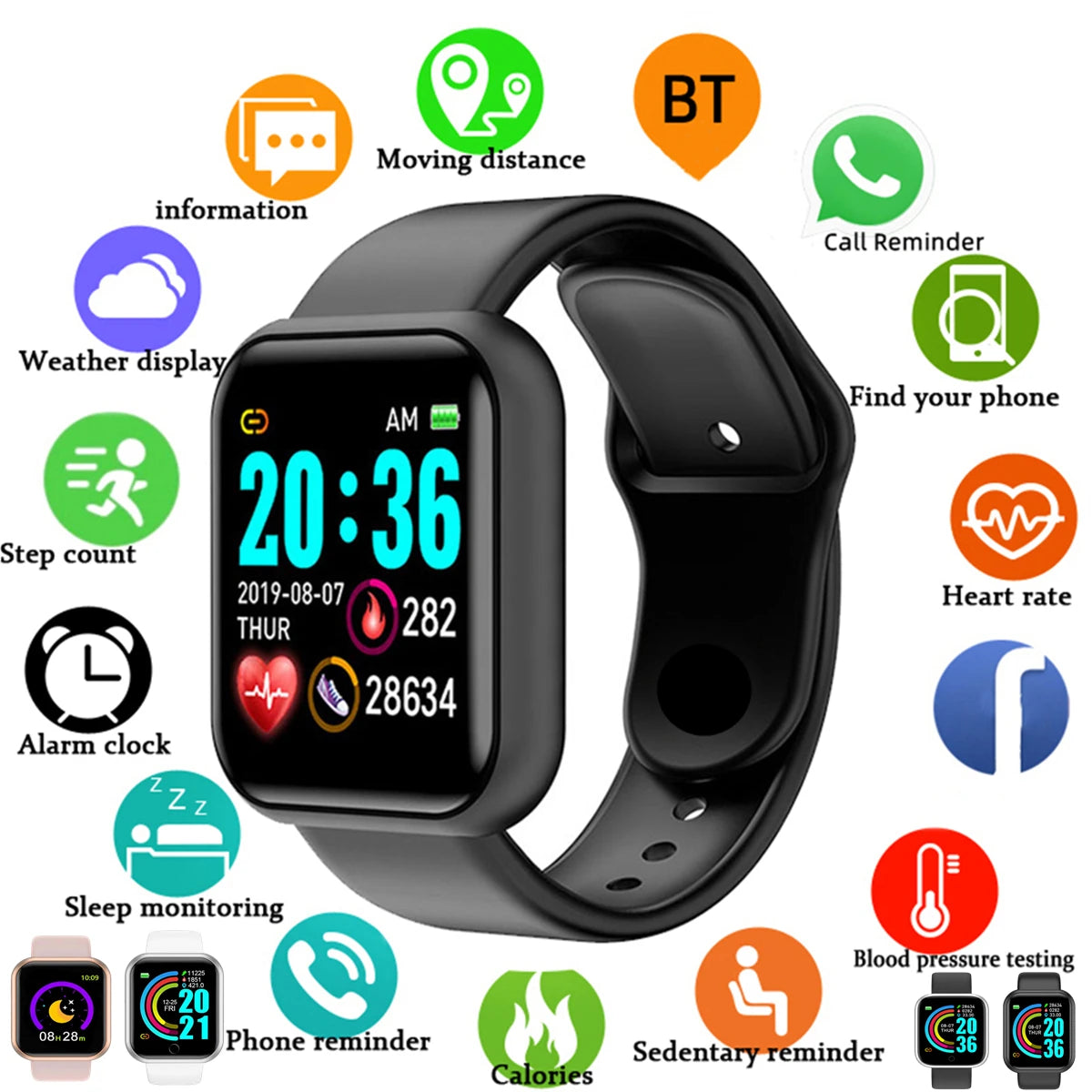 Fitness Tracker Smart Watch