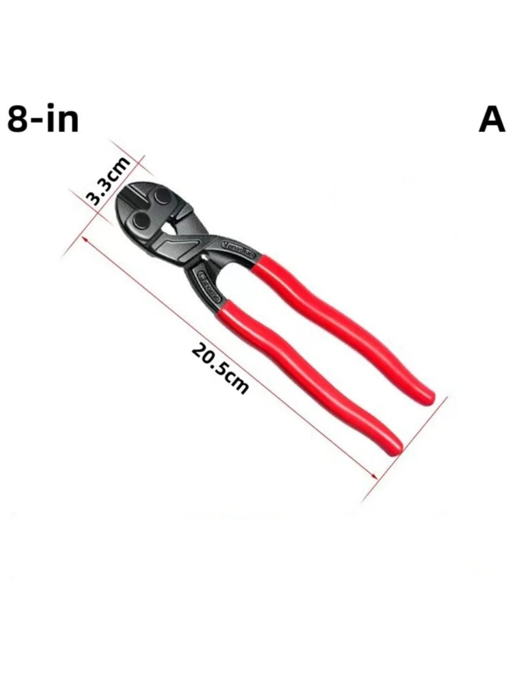 Heavy-Duty Bolt Cutter with Spring-Loaded Handles