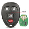 A black car key fob with three buttons and a green circuit board visible next to it.