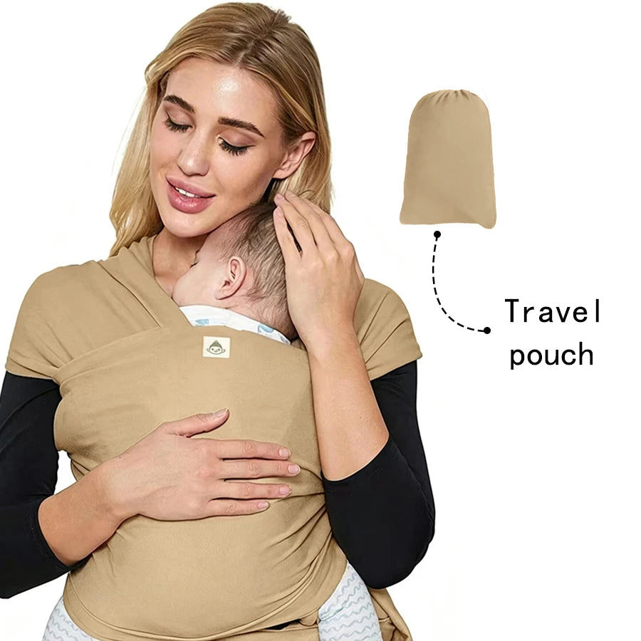 Knitted Fabric Baby Carrier for Front Carrying, Sleeping & On-the-Go Comfort