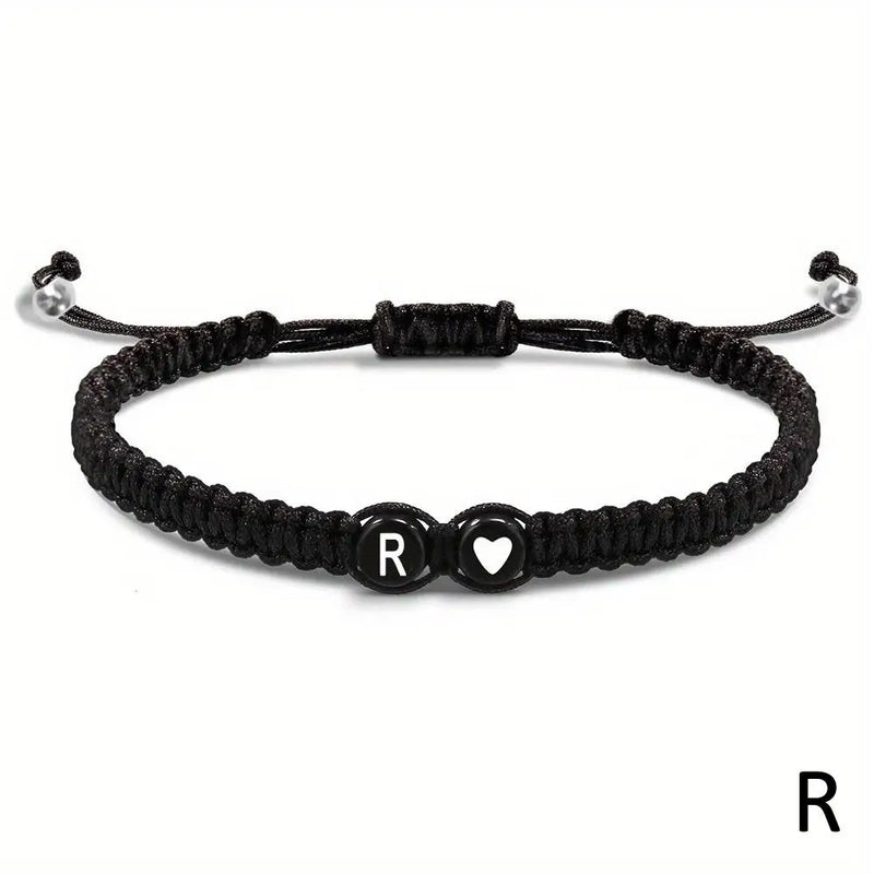 Personalized Alphabet Heart Bracelet