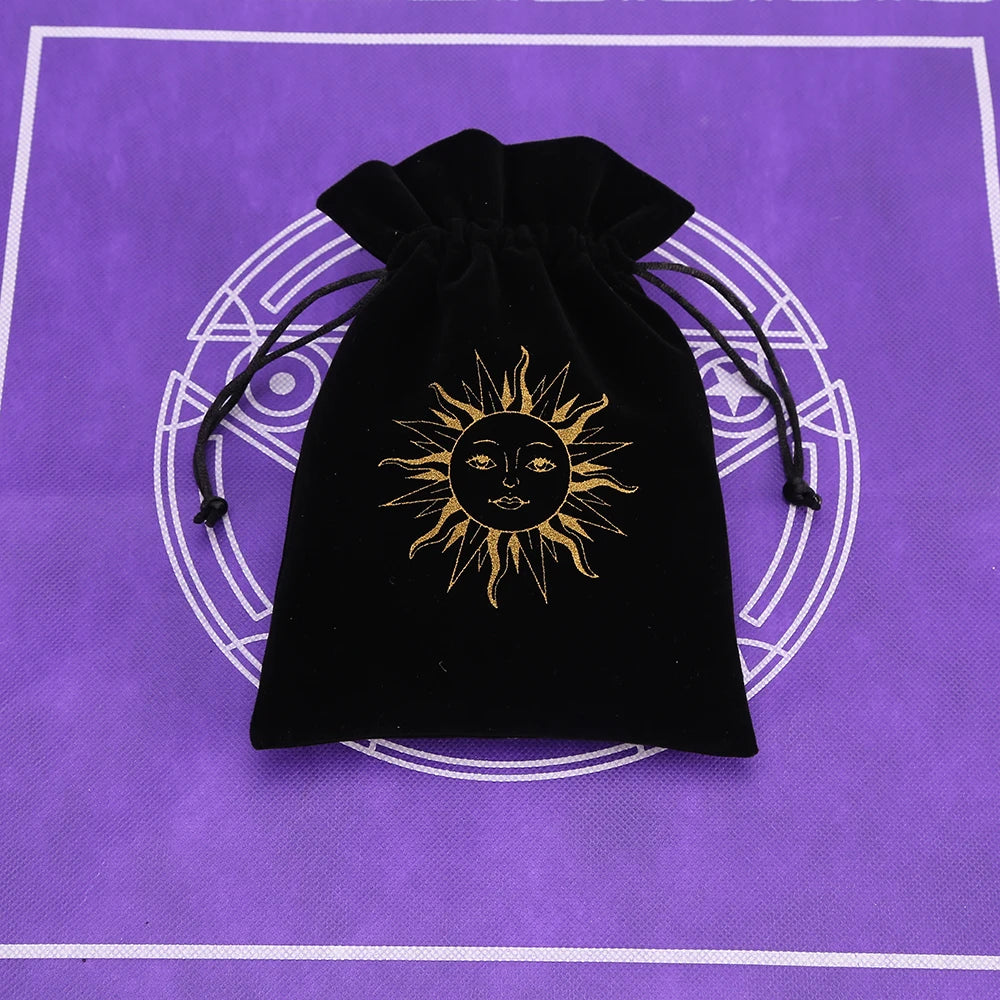 Black Velvet Tarot Card Storage Bag