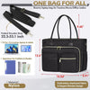 15.6 Inch Laptop Tote Bag for Women with Multiple Pockets