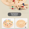 Wooden Memory Match Stick Chess Game – Montessori Color Matching Board Game