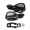 Black universal motorcycle hand guards made of windproof and protective nylon shields
